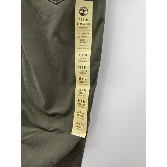 Timberland Men's Olive Rush 36x34 Classic Fit Pants – Comfortable and Casual - Picture 5 of 8